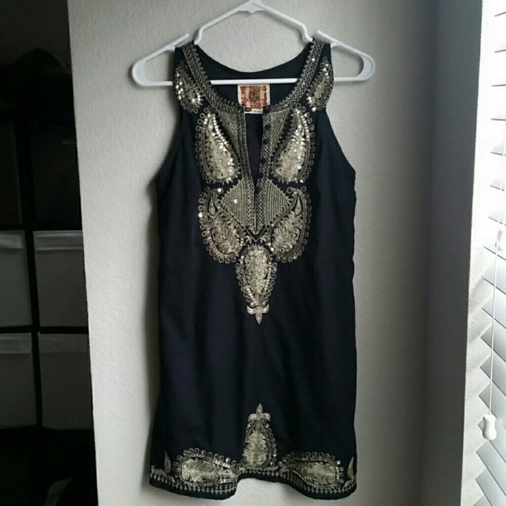 Free People Embellished Tunic Top
